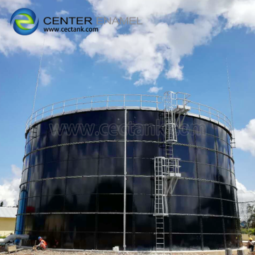 Glass-Fused-to-Steel fire protection water storage tank