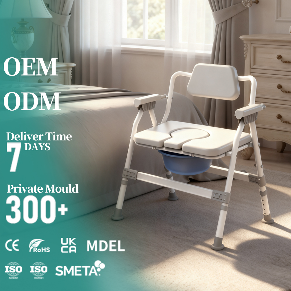 800lbs Load-bearing Thicken Broaden XXL Foldable Commode Chair Elderly Care Products Direct Sale From Factory Commode Chair1
