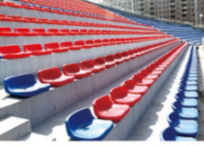 Retractable HDPE Pure Seat for Stadium