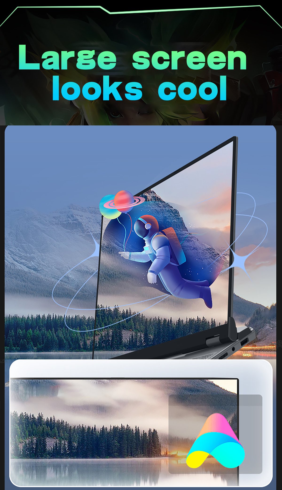 Curved All in One Computer