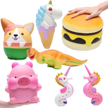 Custom Cheap Anti-stress PU Foam Slow Rising Kawaii Unicorn Pig Toy for Decoration