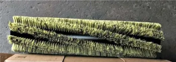 Tufted cylindrical spiral brush