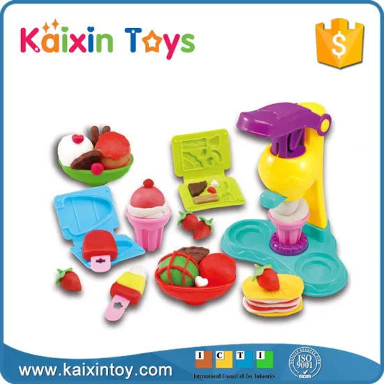 eco-friendly play dough ice cream machine kids toy