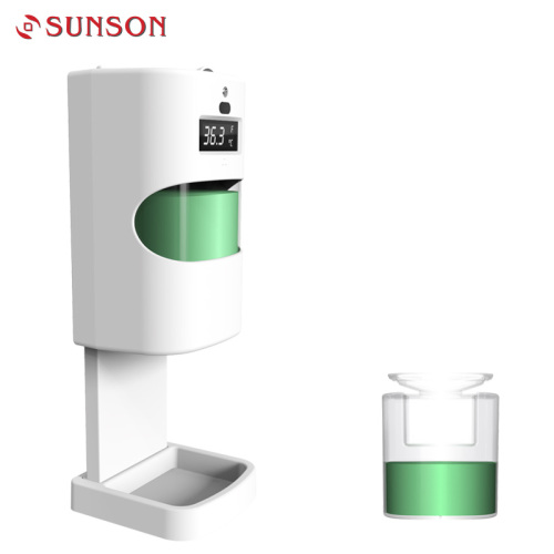 Studint-learling koartskontrôler mei dispenser foar handsanitizer