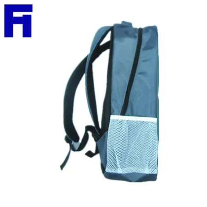 China Backpack Manufacturers Polyester Men Blue Casual Backpack