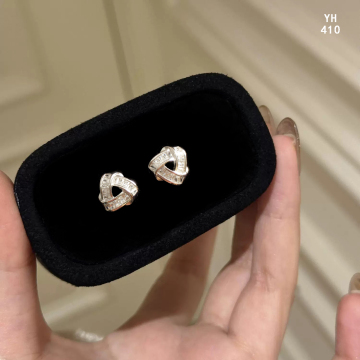 Twist Knot Dainty Sterling Silver Stud Earrings
