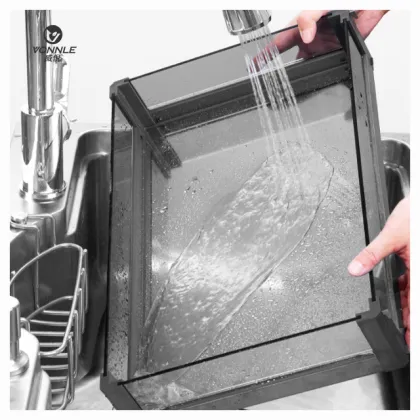 Stainless Steel Corner Pull Basket with Damping Hardware