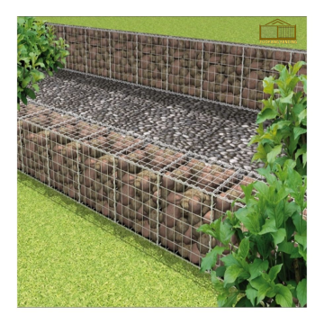 Cesta de gabion de arame de aço inoxidável