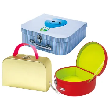 Gift Suitcase Paper Box with Handle for Toy