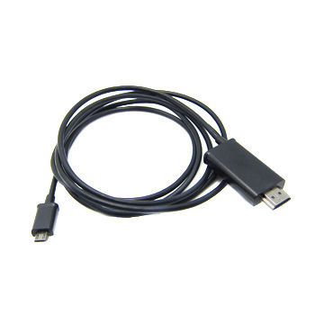 High-speed MHL Cable, Male to male, for HDTV and Smartphone