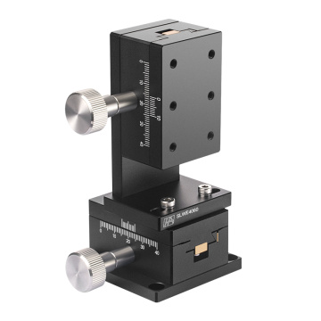 Aliaj de aluminiu Manual cu axa XZ Dovetail Groove Stage 60mm