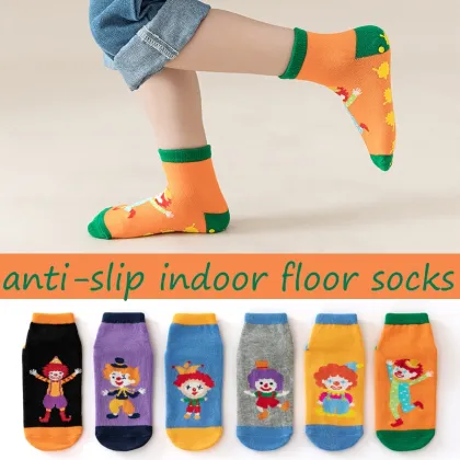 Soft Parent-Child Anti-Slip Grip Cotton Socks for Baby Boys and Girls