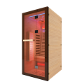 1 person infrared sauna with red light heater