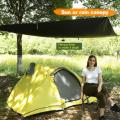 Tente de goudron du refuge noir de 10 pieds pour le camping