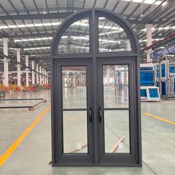 French Door Exterior Single Hinged Patio Door with Grid Swing Door