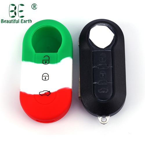 High Quality Silicone Fiat 500 Car Key Cover
