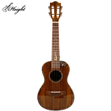 Handmade Walnut Ukulele Guitar with Acrylic Pearls and Okoume Body