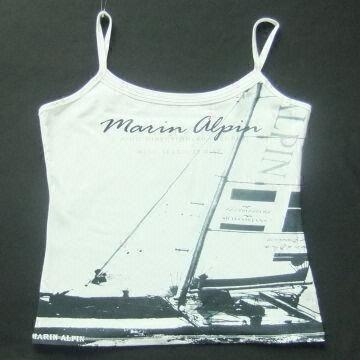 Women's Tank Top with Printing, Customized Designs are Accepted