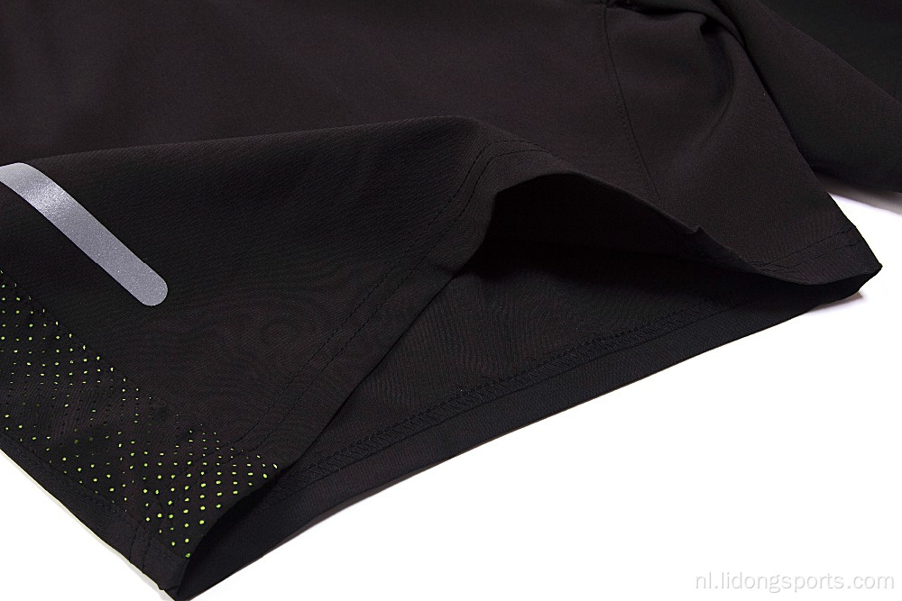 Mesh polyester aangepaste logo zomerloop training shorts