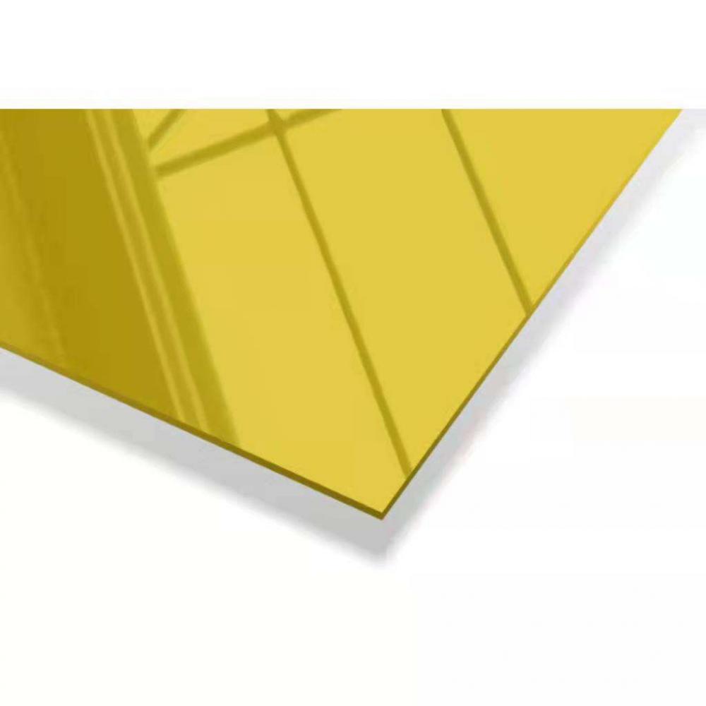 Golden Hairline Stainless Steel Decorative Panel