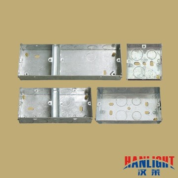 UK type single/double metal box/16/25/35/47mm