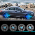 Used For BMW Mercedes Benz Audi Porsche MINI 4X Floating LED Illuminated Hub Light Car Wheel Center Caps Light Car Decor