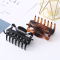 New Plastic Tortoiseshell And black sequin hair claw clips