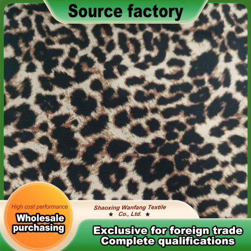 Lüks Leopar Rayon Krep De Chine