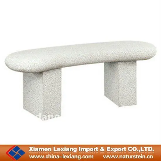 outdoor stone tables and benches