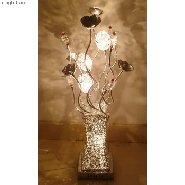 2013 decorative aluminum table lamp,flower basket lamp
