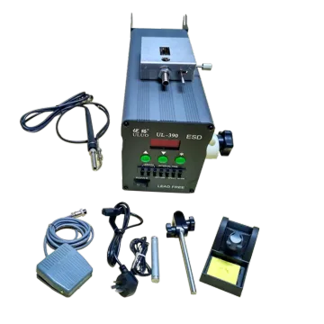 UL-390 soldering station with automatic solder feeder