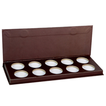 Pure gray color eye shadow palette packaging box