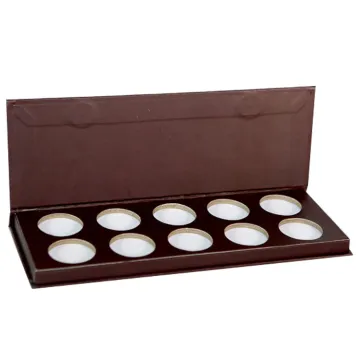 Pure gray color eye shadow palette packaging box