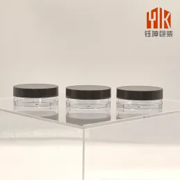 Packaging Clear Plastic Jars with Black Lids