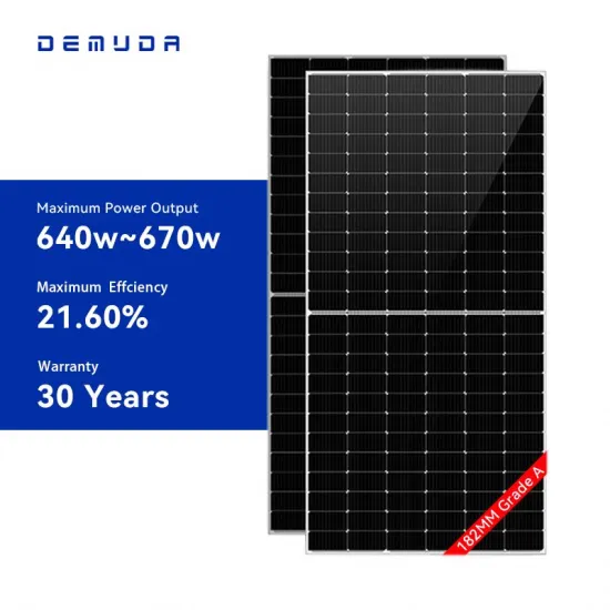 Mono Half Cell Cut PV Solar Panels 640W-655W with 25 Year Warranty