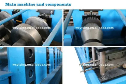 YTSING-YD-000119 Passed CE& ISO Full Automatic C/Z/U/L Channel Purline Making Machine with PLC Control,C/Z/U/L Purlin Machine