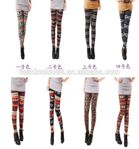 Beautiful pattern tattoo slimming leggings