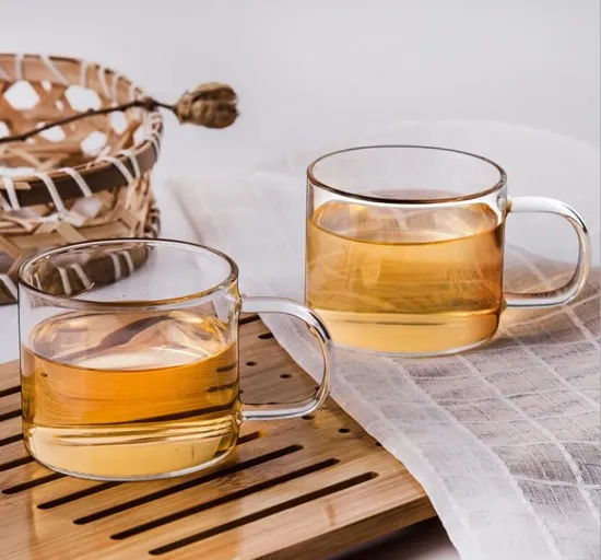 Heat-resistant high borosilicate 150ml drink glass cup set