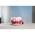 Máscara de cosplay de anime branco vermelho Nano Core