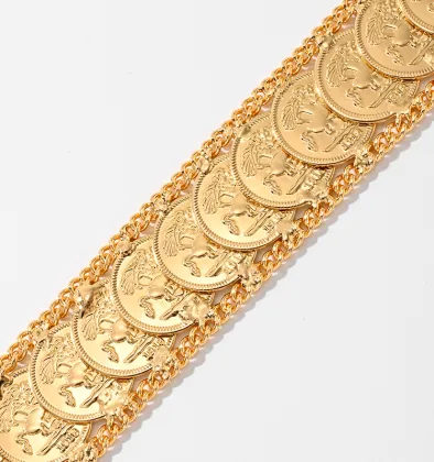 Elegance Copper Golden Plated Bracelet for Parties, Festivals, and Weddings in Dubai