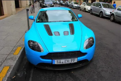 Dry Carbon Fiber Hood For 11-16 Aston Martin Vantage V8 Upgrade to Vantage V12 Bonnet