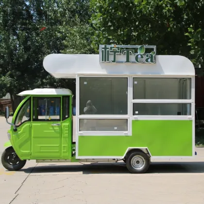 Electric Food Truck: Mobile Fast Food Car for Coffee, Taco & More