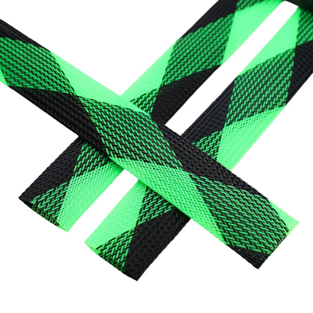 Dual Color Braided Wire Protection Sleeve
