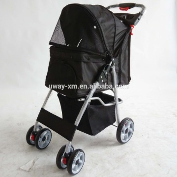 4 wheels style black small animal trolley