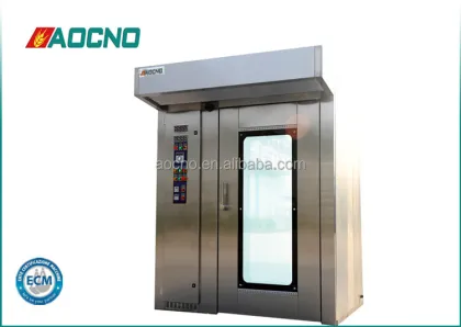 Commercial Used 32-Tray Bakery Bagel Rotary Gas Oven