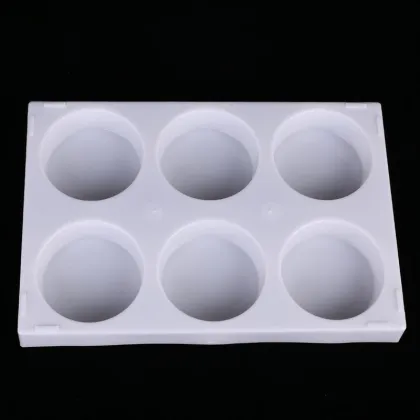 Rectangular Art Supplies Paint Palette with 6 Wells for Watercolor Painting