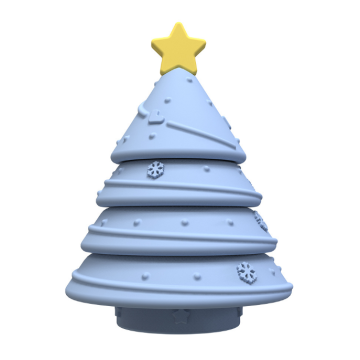 Custom Christmas Tree Sensory Toy Silicone Nesting Stacker