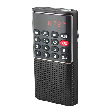 L-328 Portable Mini Rechargeable Voice Recorder with MP3 Player and FM Radio