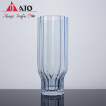 Colorful Vertical Stripes Glass Water Cup Juice Cup