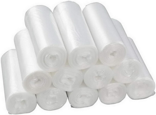 100% Virgin Reusable HDPE /LDPE Plastic Poly Packaging 1 Mil Trash Bin Bag